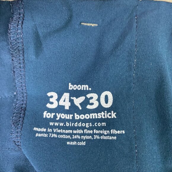 Birddogs Pants Men's 34 x 30 Measures 35 x 29 Khaki Tan 6 Pocket Stretch - Picture 10 of 15